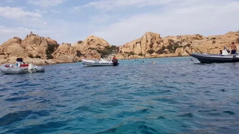 Cala coticcio caprera Stock Footage 161735619