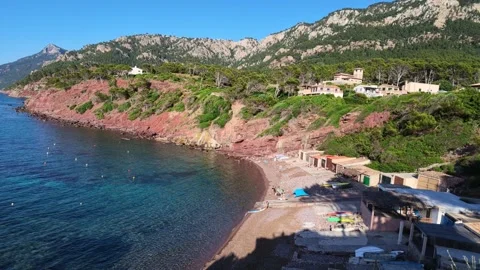 Cala de Deia Stock Footage 343863421