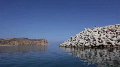 Cala iris bay Stock Footage 122738363