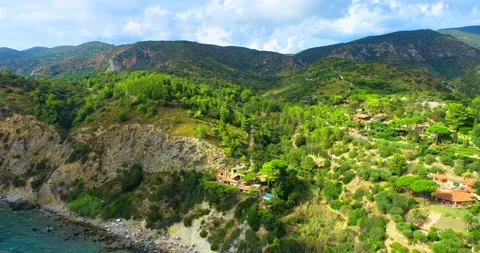 CALA MAR MORTO E MONTE ARGENTARIO Stock Footage 219739564