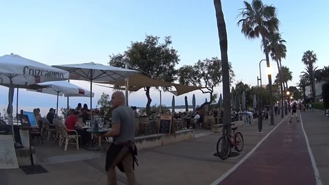 Cala Millor Mallorca: Walking Video stock 79994002