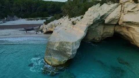 Cala Mitjana, Menorca Stock Footage 153105160