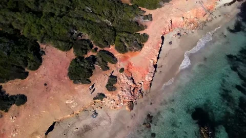 Cala Nova beach in Ibiza, Spain Stock Footage 200851614