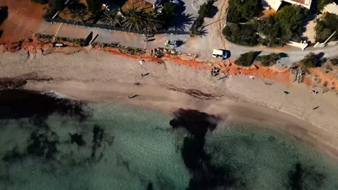 Cala Nova beach in Ibiza, Spain Stock Footage 200851782