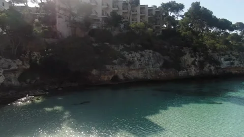 Cala Santany beach in Mallorca Stock Footage 209277111