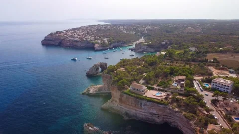 Cala Santanyi in Mallorca Stock Footage 206360397