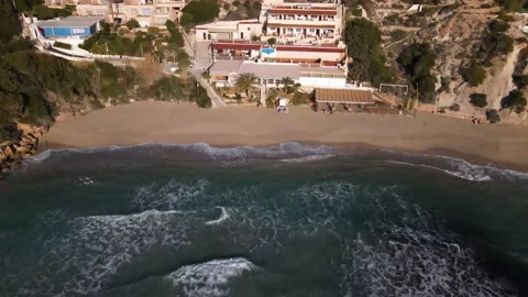 Cala Tarida beach in Ibiza, Spain Stock Footage 201466155