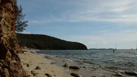 Cala Violina tuscany Video stock 80610230