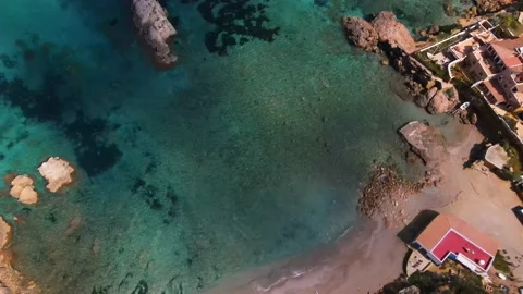 Cala Xarraca beach in Ibiza, Spain Stock Footage 201492872