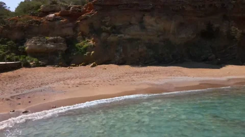 Cala Xarraca beach in Ibiza, Spain Stock Footage 201493386
