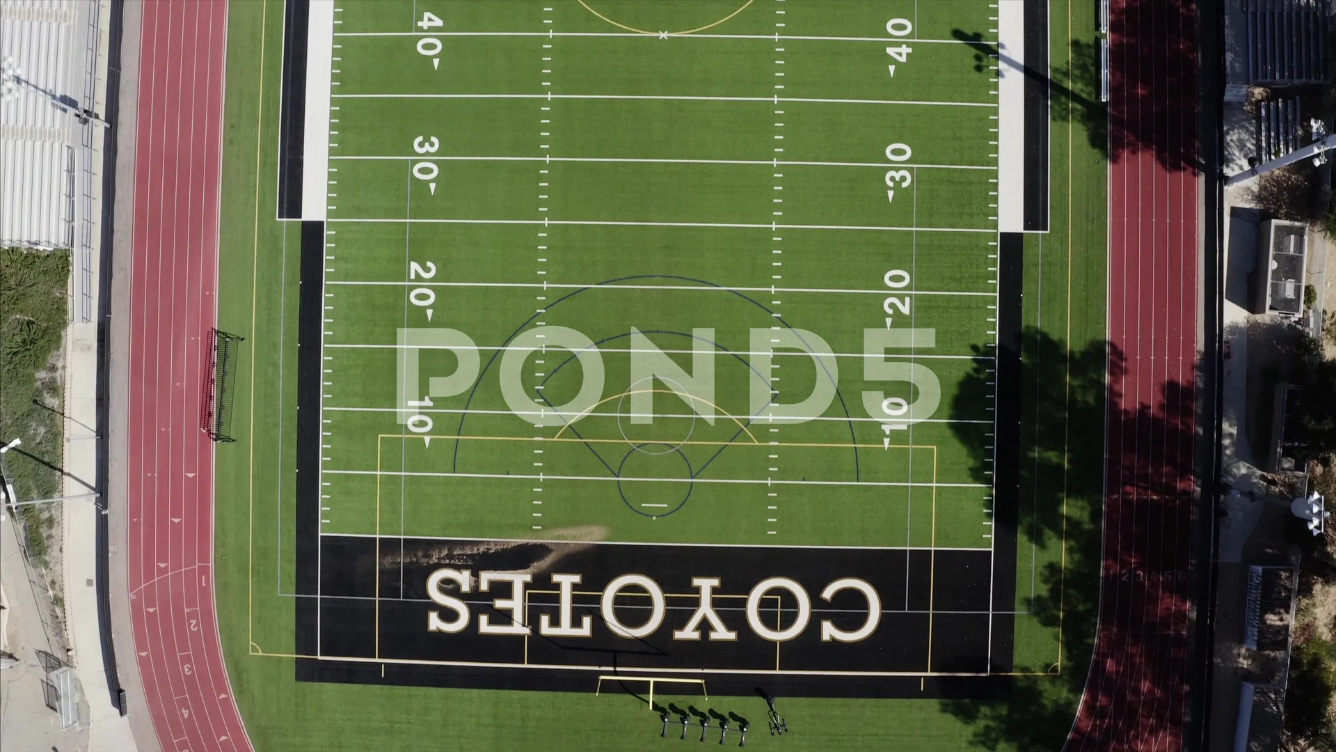 Calabasas High School Football Field Stock Video Pond5