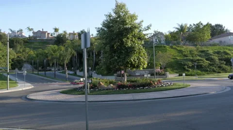 Calabasas Round-About Stock Footage 50144109