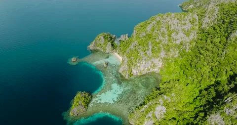 Calachuchi Beach in Coron, Palawan. Philippines. Stock Footage 263228412