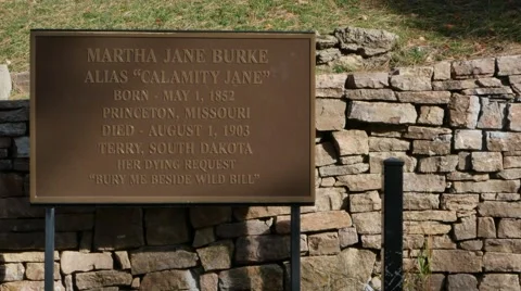 Calamity Jane Grave Stock Footage 48480136