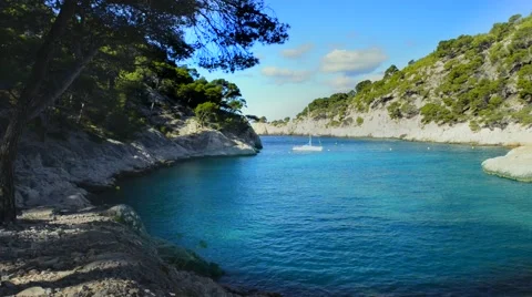 Calanque  of Cassis Stock Footage 42553246