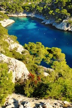 Calanque  of cassis Stock Photos