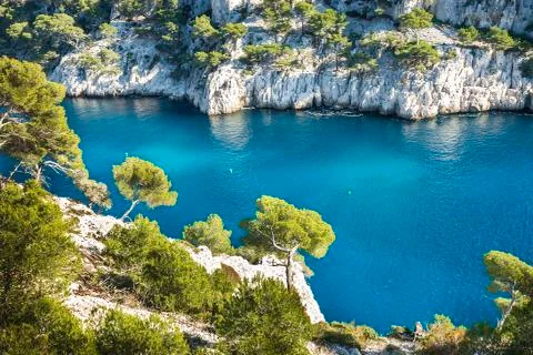 Calanque  of cassis Stock Photos