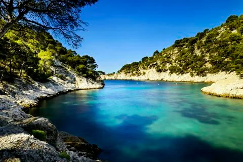 Calanque  of cassis Stock Photos