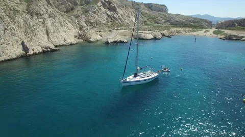 The Calanques of Marseille Stock Footage 331928334