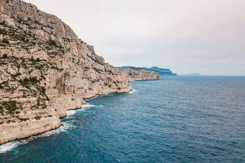 Calanques National Park: dramatic cliffs and sparkling Mediterranean seas Stock Photos