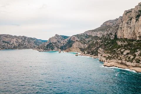 Calanques National Park: dramatic cliffs and sparkling Mediterranean seas Stock Photos