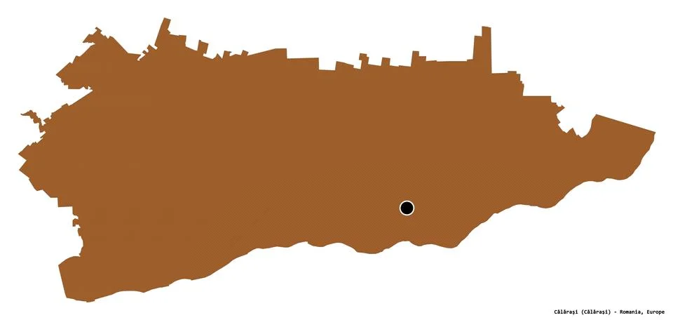 Calarasi, county of Romania, on white. Pattern Stock Illustration