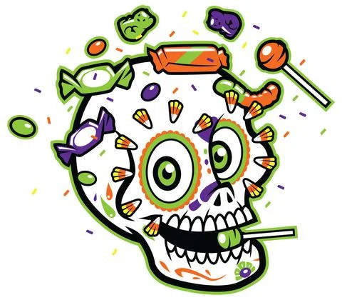 Calavera Sugar Skull Stock Illustration