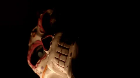 Calaveras skull rotating Stock Footage 114086813