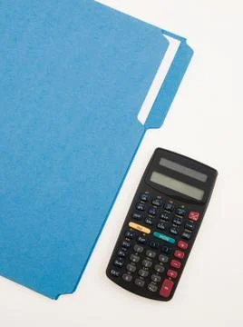 Calc and Folder Stock Photos