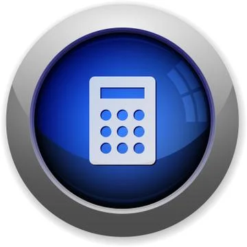 Calc button Illustrazione stock