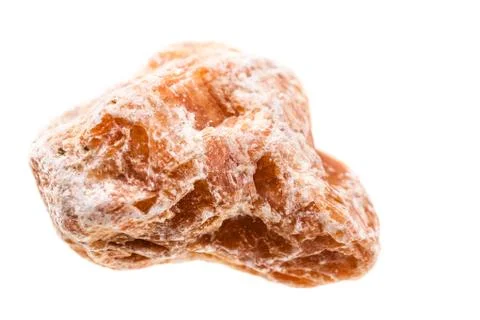 Calcite stone on white Stock Photos