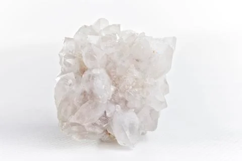 Calcite on white background. Stock Photos