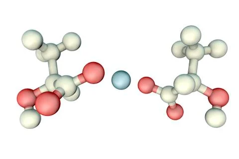 Calcium lactate molecule Stock Illustration
