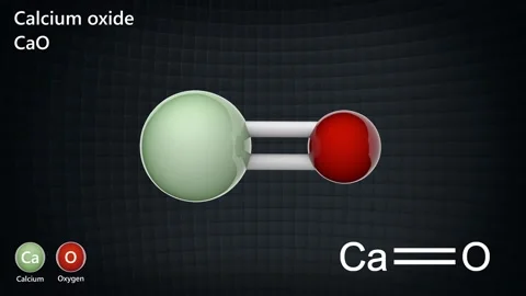 Calcium oxide. CaO. Seamless loop. Video stock 154734660