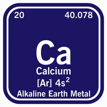 Calcium Periodic Table of the Elements Vector illustration eps 10 Stock Illustration