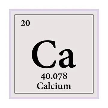 Calcium Periodic Table of the Elements Vector illustration eps 10 Stock Illustration