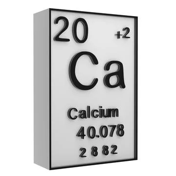Calcium,Phosphorus on the periodic table of the elements on white blackgrou.. Illustrazione stock