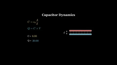 Calculate the capacitance in any arrangement Stock Footage 333892738
