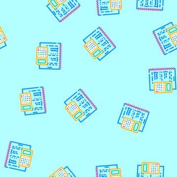 Calculate math science education vector seamless pattern Stock Illustration