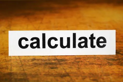 Calculate Stockfoto's