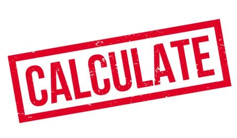 Calculate rubber stamp Stock Illustration
