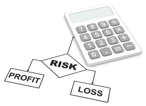 Calculate your risk Stock Illustration