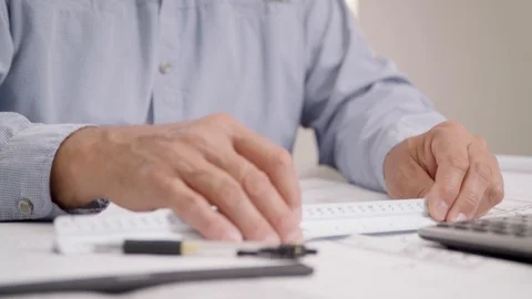 Calculating and Office Work Video stock 123483997