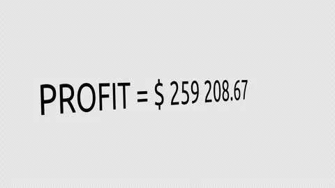 Calculating Business Profit A Comprehensive Guide to Maximizing Your Earnings Stock Footage 330119923
