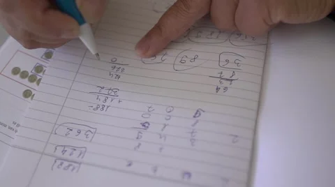 Calculating equations Stock Footage 67359182