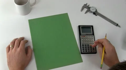 Calculating figures Stock Footage 10592216