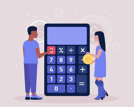 Calculating Stock Illustration