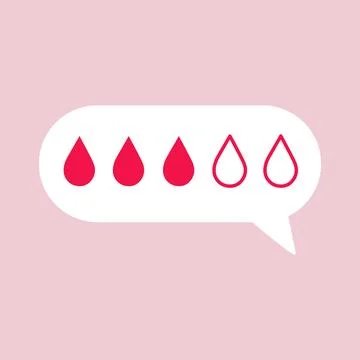 Calculating the menstrual cycle. Vector illustration in flat style. Illustrazione stock