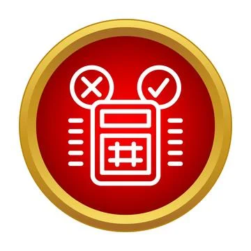 Calculating results with correct and incorrect options Stock Illustration
