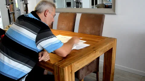 Calculating table Video stock 25906806
